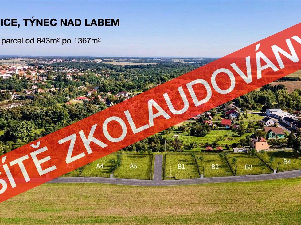 Prodej stavební parcely 878 m², Týnec nad Labem