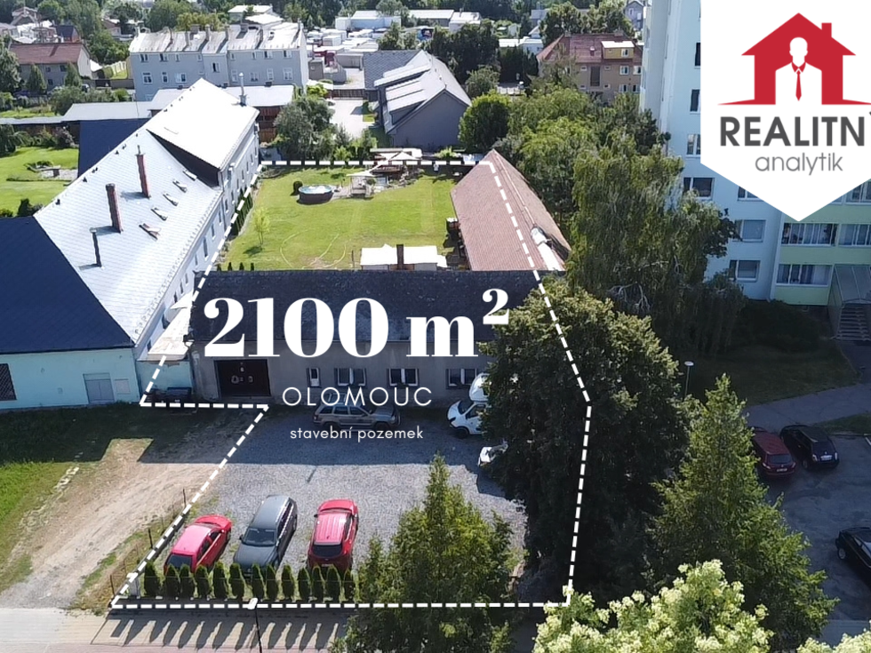 Prodej stavební parcely 2100 m², Olomouc