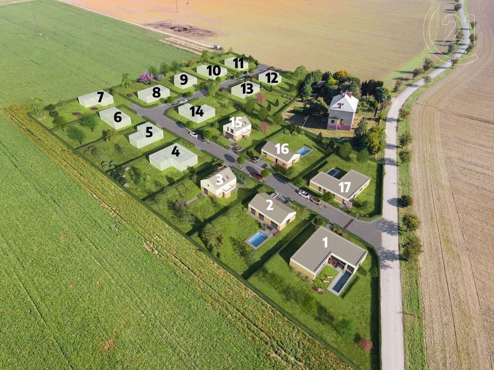 Prodej stavební parcely 912 m², Uničov