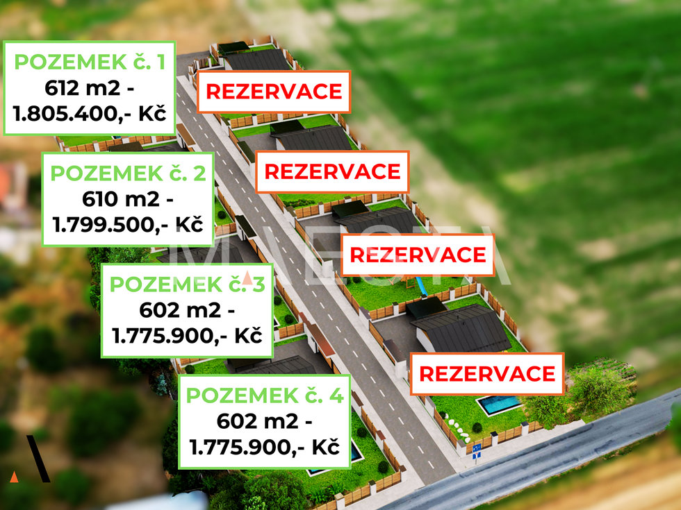 Prodej stavební parcely 602 m², Újezd u Svatého Kříže