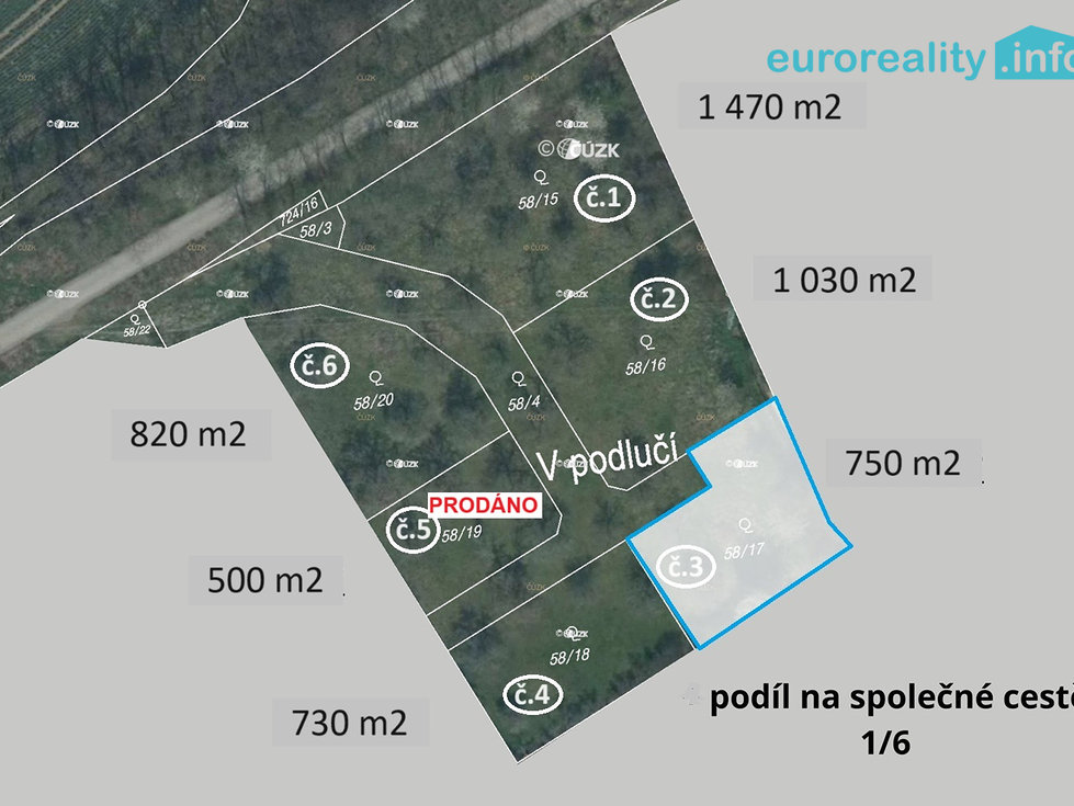 Prodej stavební parcely 750 m², Plzeň