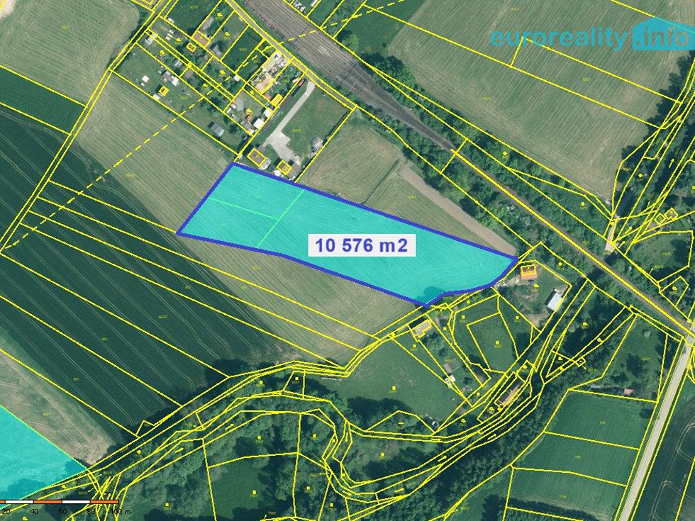 Prodej stavební parcely 10576 m², Katovice