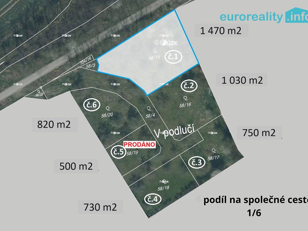 Prodej stavební parcely 1470 m², Plzeň