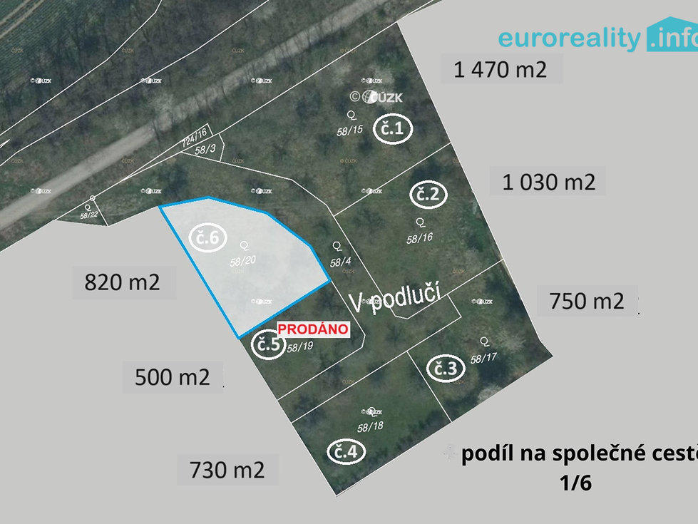 Prodej stavební parcely 820 m², Plzeň