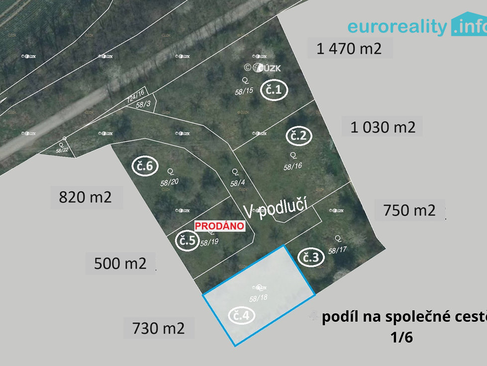 Prodej stavební parcely 730 m², Plzeň