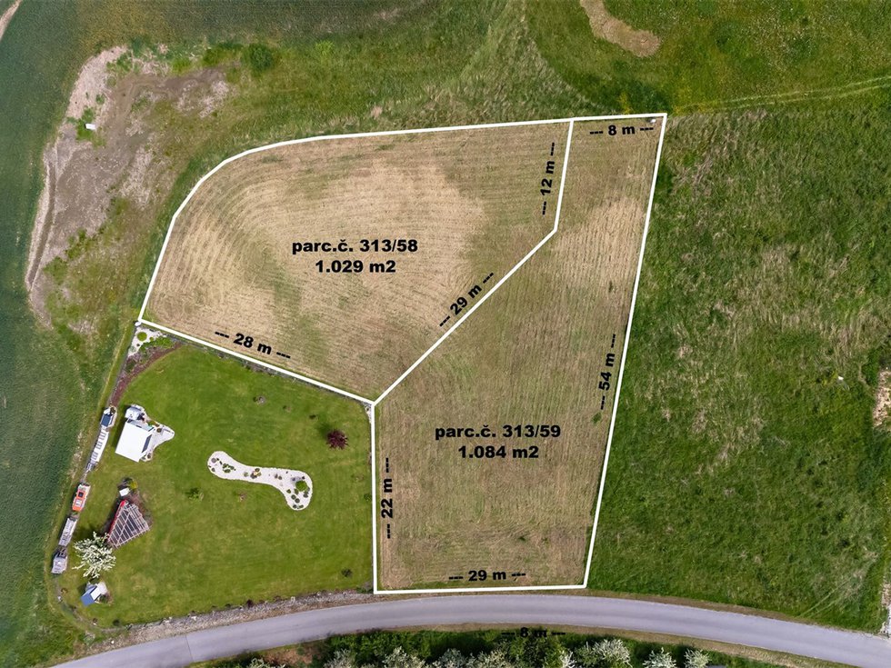 Prodej stavební parcely 1029 m², Čejetice
