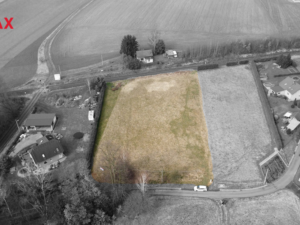 Prodej stavební parcely 3487 m², Horní Habartice