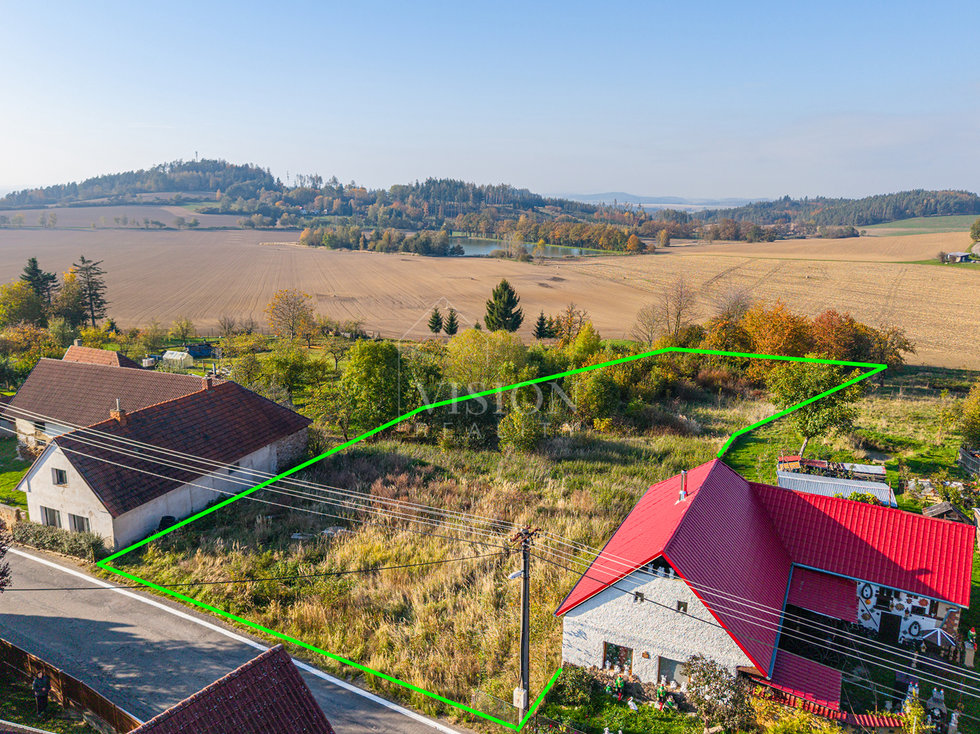 Prodej stavební parcely 3195 m², Vilice