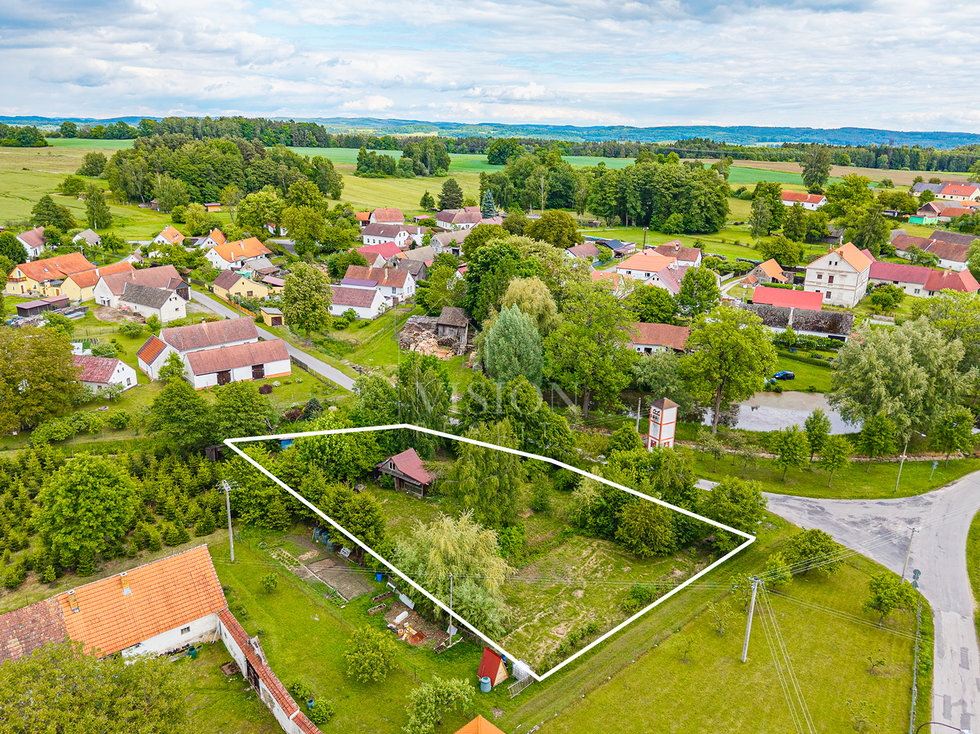 Prodej stavební parcely 2012 m², Vydří