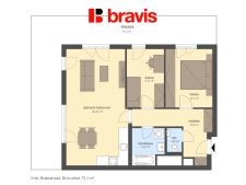 3+kk Bratislavská 73,1m2