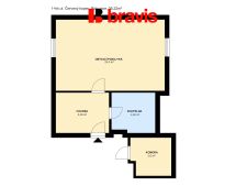 1+kk Červený Kopec 35,22m2