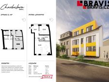 Prodej bytu 2+kk, 38m<sup>2</sup>, Brno - ernovice, Charbulova, 5.848.000,- K