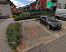 Venkovní parkovací stání, ulice Jabloňová, Moravany