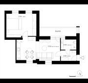 Prodej apartmánu č. 21, 2+kk, 62,4 m2 ve stavu FIT