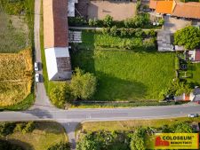 Pohled z dronu - Biskupice na Hané - prodej pozemku