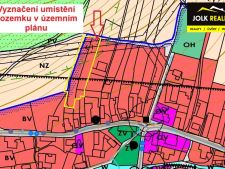 Vyznačení pozemku v uzemním plánu