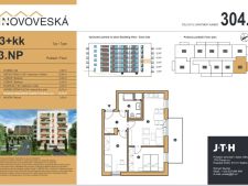 Prodej bytu 3+kk, 71m<sup>2</sup>, Teplice - Nov Ves, Novovesk, 4.917.300,- K