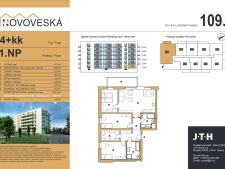 Prodej bytu 4+kk, 117m<sup>2</sup>, Teplice - Nov Ves, Novovesk, 8.143.200,- K