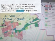 Prodej stavebního pozemku, 8155m<sup>2</sup>, Páleč, Páleč 1, 3.262.000,- Kč