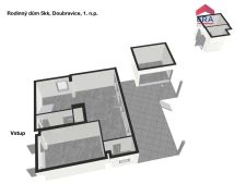 Přízemí domu 3D