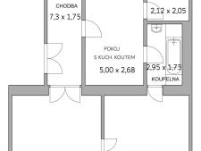 Plánek bytu s rozměry (3)
