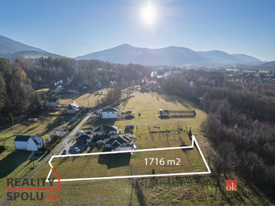 Prodej stavební parcely 1716 m² Čeladná