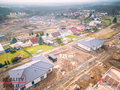 Prodej stavební parcely 721 m² Košťany