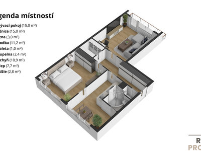 Prodej podílu bytu 2+1 66 m² Hodonín