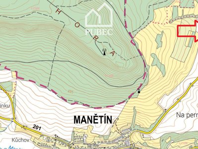 Prodej zemědělské půdy 16647 m² Manětín