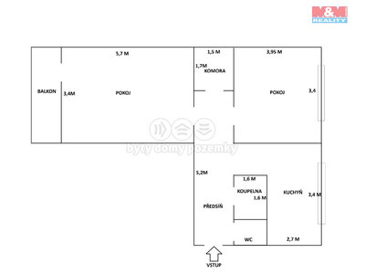 Prodej bytu 2+1 61 m² Karviná