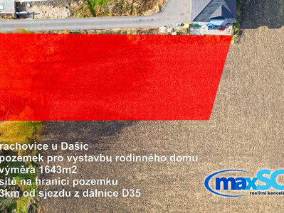 Prodej stavební parcely 1575 m² Dašice