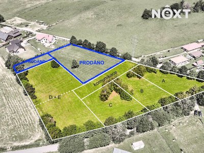 Prodej stavební parcely 1137 m² Přídolí