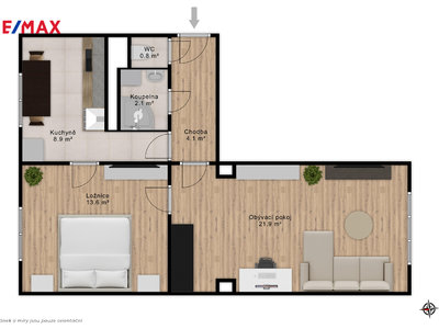 Prodej bytu 2+1 53 m² Praha