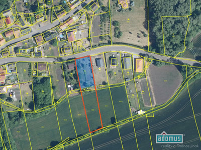 Prodej stavební parcely 2690 m² Radonice