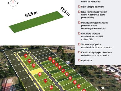 Prodej stavební parcely 1081 m² Štarnov