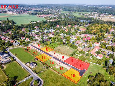 Prodej stavební parcely 800 m² Louňovice