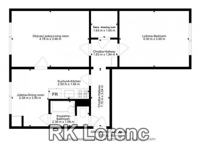 Prodej bytu 2+1, 58m²