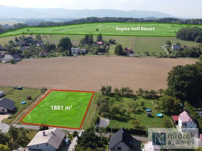 Prodej stavební parcely 1881 m² Ropice