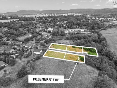 Prodej stavební parcely 617 m² Teplice