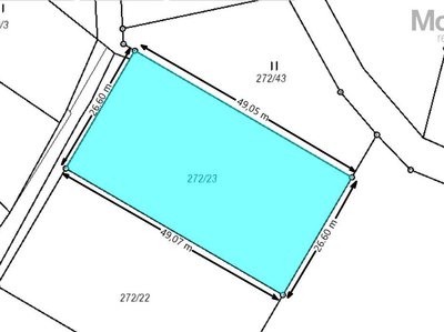 Prodej stavební parcely 1305 m² Modlany