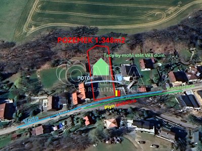 Prodej stavební parcely, 1348m²