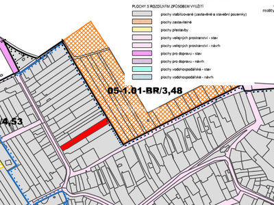 Prodej stavební parcely 900 m² Přerov