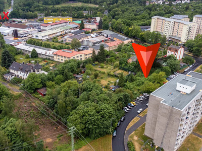 Prodej komerčního pozemku 1700 m² Karlovy Vary