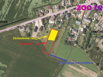 Prodej stavební parcely 2941 m² Uničov