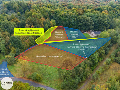 Prodej stavební parcely 5288 m² Petřvald