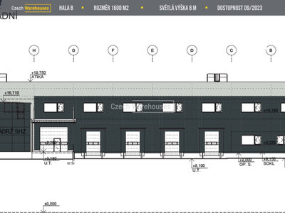 Pronájem skladu 1610 m² Liberec