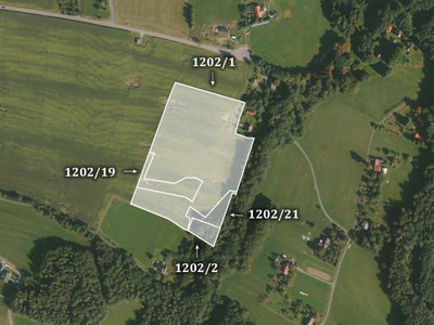 Prodej zemědělské půdy 11788 m² Janovice