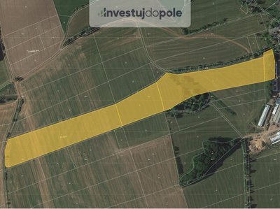 Prodej zemědělské půdy 66907 m² Úbislavice