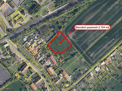 Prodej stavební parcely 2724 m² Lom