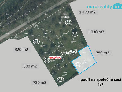 Prodej stavební parcely 750 m² Plzeň